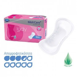 Σερβιέτες Γυναικείες Ελαφράς Ακράτειας MoliCare Premium Lady Pad 3.5 Σταγόνες (Συσκευασία 14 Τεμαχίων) HARTMANN 168651