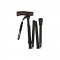 Aluminum Cane Foldable Black Mobiak