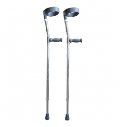 Bacteria-Crutches Aluminum Elbow Adjustable Closed Vita 09-2-131 