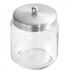  OEM Glass Dressing Jar with Stainless Steel Lid 0.5 L