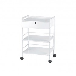 WEELKO Easy  White trolley with a metallic structure