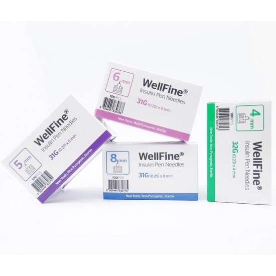 Инсулинови игли, MedExel WellFine Insuline Pen needles 31G (0.25)x8mm 100 pcs