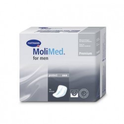 HARTMANN  MoliCare Protect for men 14 pieces Badges - Anatomy incontinence pads