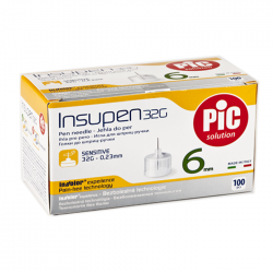 Стерилизирани инсулинови игли, PIC Solution Insupen Disposable Needles 32G x6mm 100pcs